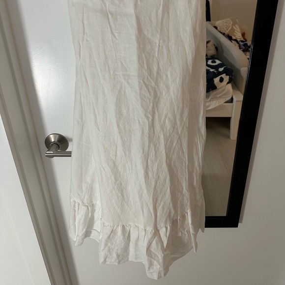 Aritzia Wilfred maxi linen marmion dress in white size 8 NWT - Picture 6 of 9